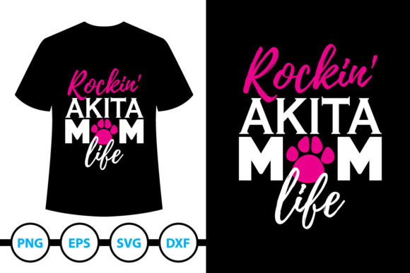 Akita Dog T-Shirt Design 1: Graphics and Print Templates Review