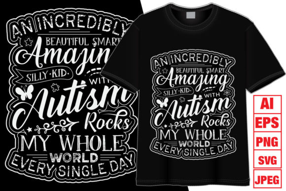 Autism T-shirt Design 4 Graphics Review