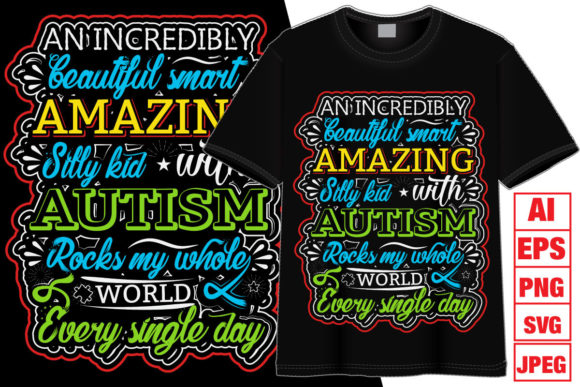 Autism T-shirt Design 8 Graphics Review for Sellers