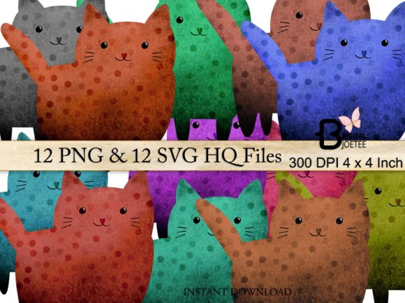 Cats Clipart Graphics and Illustrations for Branding