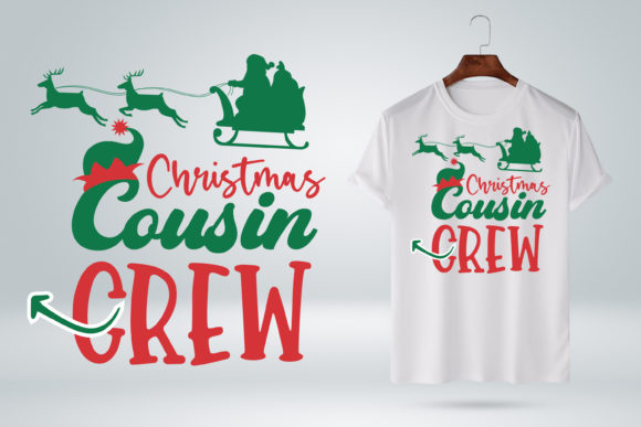 Cousin Crew Santa Clause Christmas Shirt Graphics and T-Shirt Designs