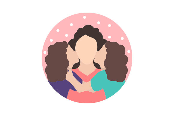 Daughters Kissing Their Mom Embroidery Review