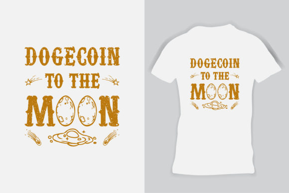 Dogecoin Cool Men s Moon Astronaut Shirt Graphics and Print Templates