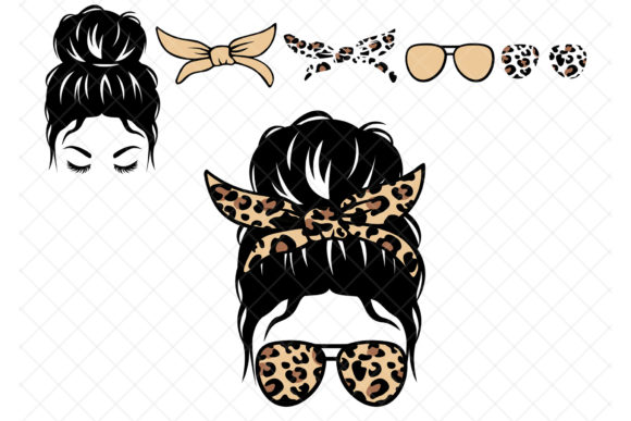 Messy Bun Graphics and Illustrations Review