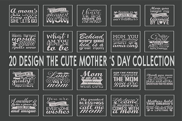 Mother s Day Quotes Bundle: Graphics and T-Shirt Designs