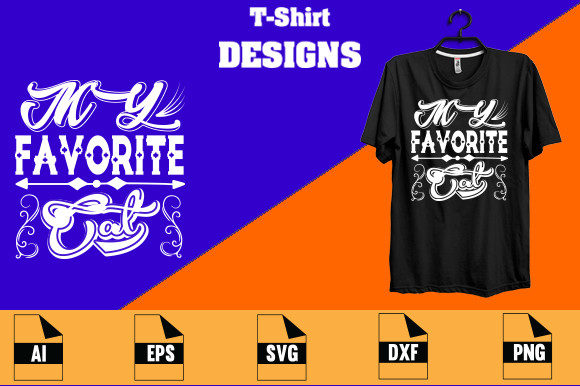 My Favorite Cat T-shirt Design: Graphics and Print Templates Review