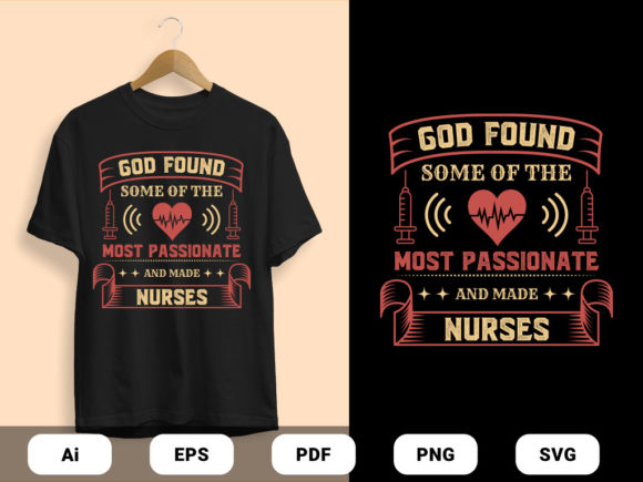 Nurses Quote Design Vector in 2 Color Graphics