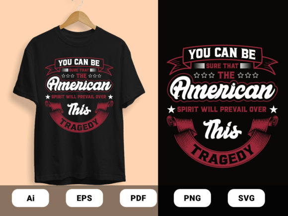 The American T-shirt Design Vector